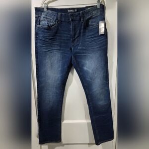 Buffalo David Bitton Dark Blue Slim Straight EVAN Jeans size W34/L32